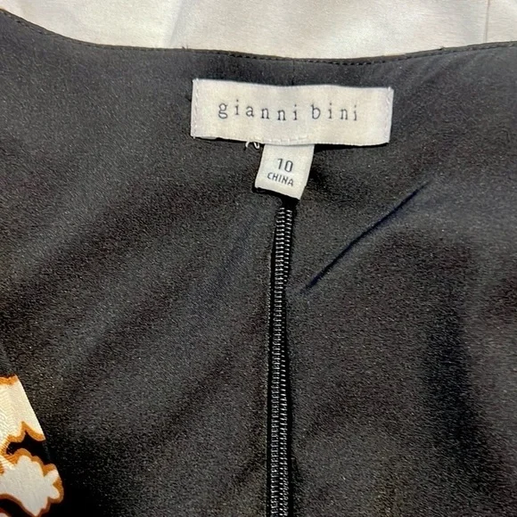 🔥Gianni Bini Marisol Jacquard Amber Flower,Cut-Out,Statement Dress, Size 10 - Picture 12 of 17